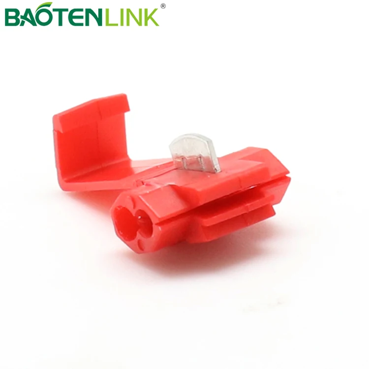 Нейлоновый t-образный кран BAOTENG, разъем красного цвета 878100, Шотландский замок быстрого сращивания