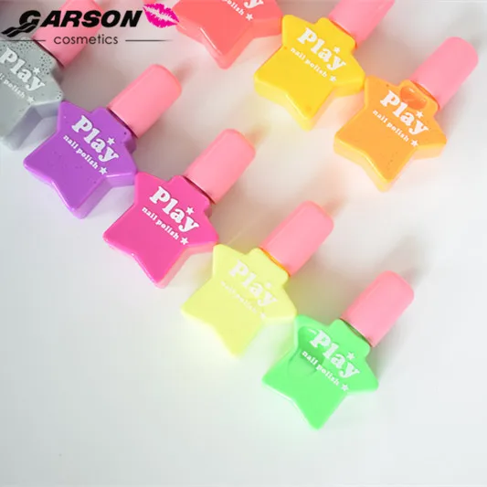 
Best selling kids nail polish non toxic waterbased peel off stars nail polish sets for children 18 bottles 