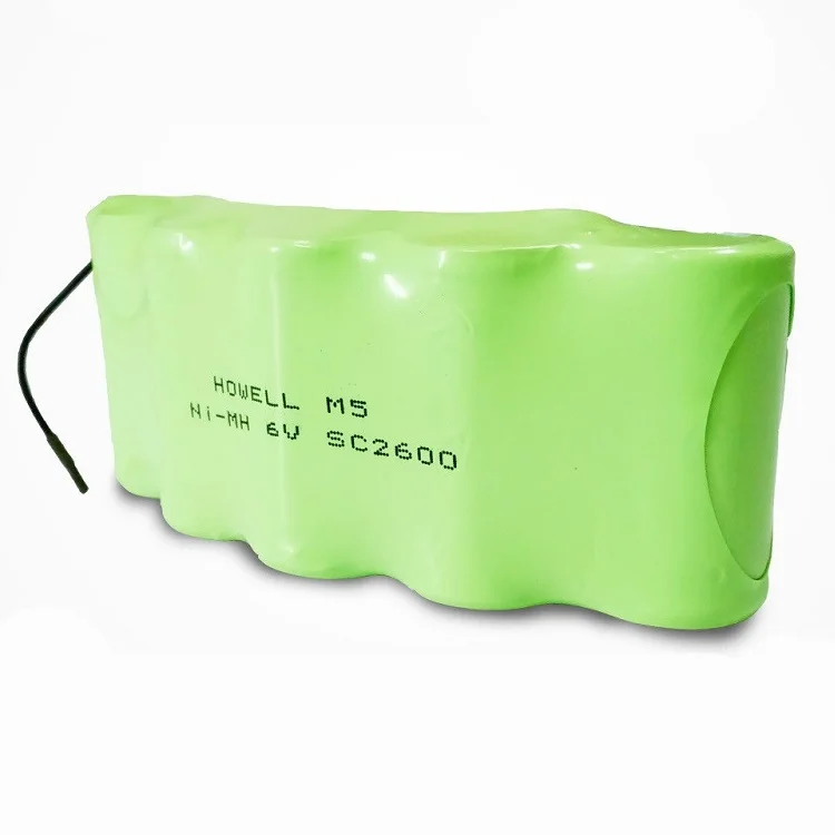 6.0V SC2500mAh Rechargeable Battery 6V 2.5Ah Ni-MH Battery