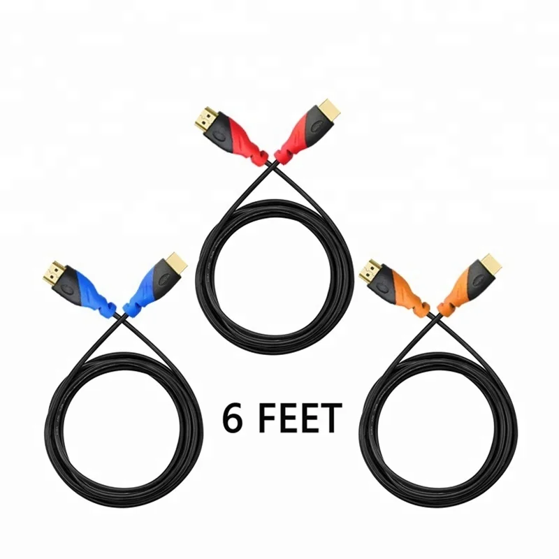 High quality 1.5m 3m 5m 10m 24k Gold Plating 19+1 bare copper 4K 60hz 2.0 hdmi cable for tv box