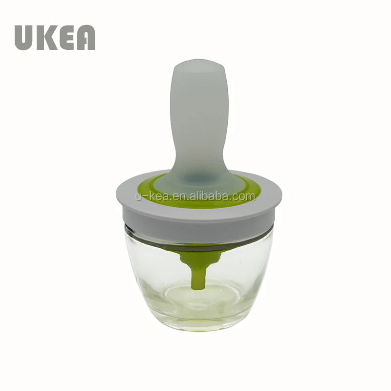 Kitchen Accessories Silicone Basting Brush Oil Dispenser Olive Oil Glass Bottle