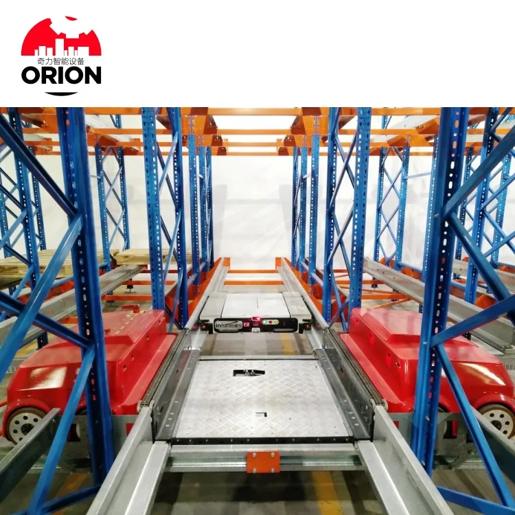 Automated Retrieval Semi-automated Pallet Shuttle Racking