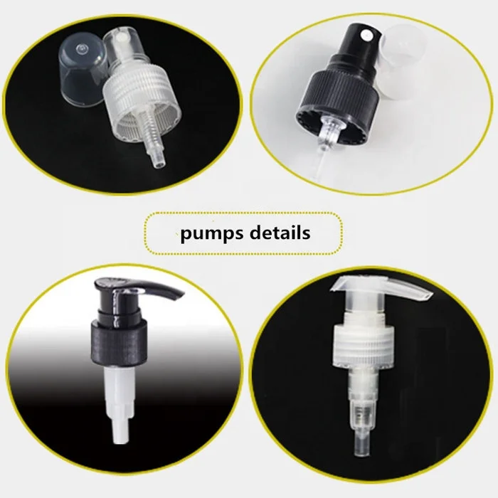 Korean style blue 500ml PET plastic avoid light bottles / shampoo bottles