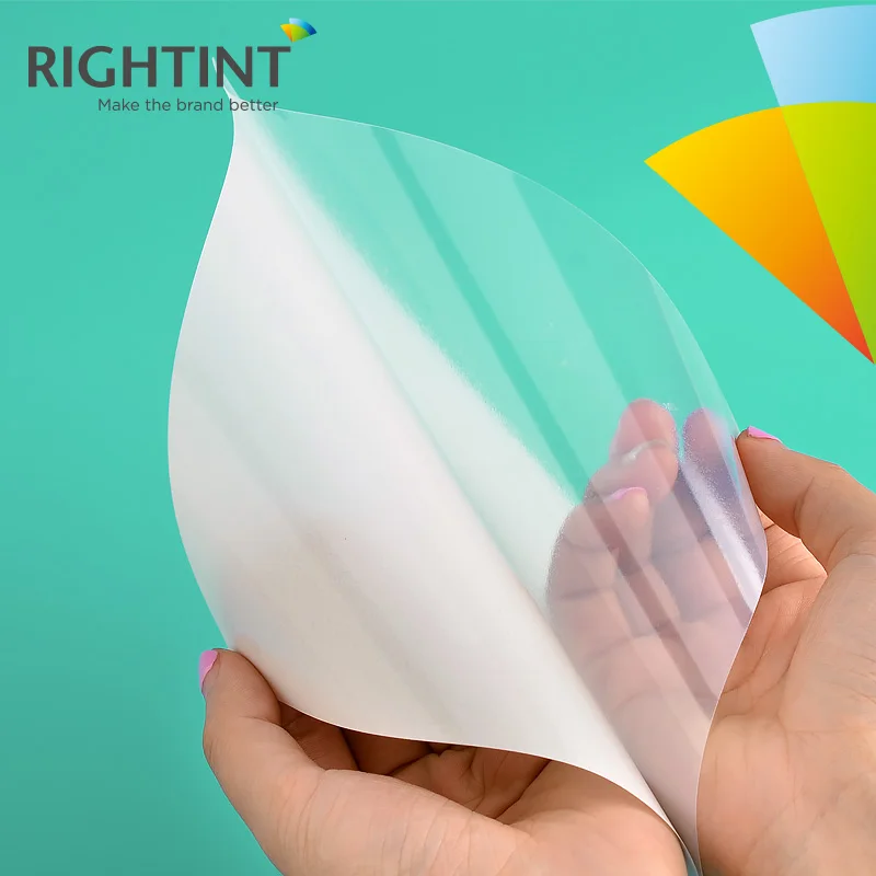  Очистить для печати Mylar A4 Прозрачная Самоклеящаяся Пленка ПЭТ стикер Бумага