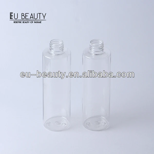 Empty transparent plastic bottle 250 ml