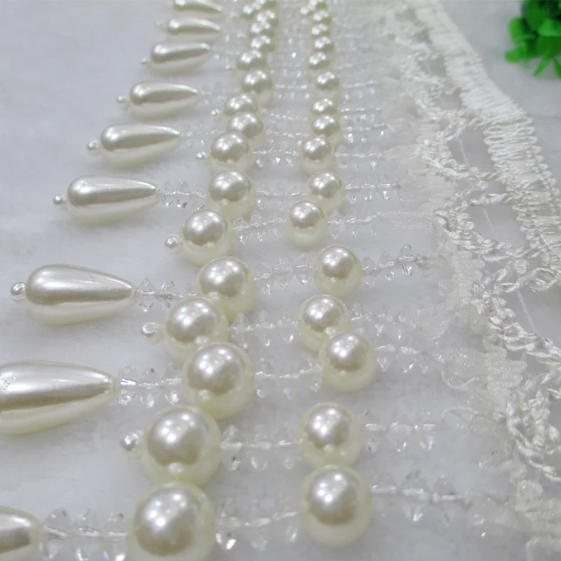 
acrylic fringe borla pompons margen pinsel taupe curtain boncuk 