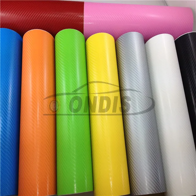 Decoration PVC 4D Carbon Fiber Vinyl For Mini Cooper Car Wrap Sticker