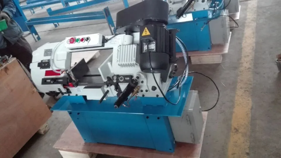 Semi auto band saw machine angle rotating band saw machine