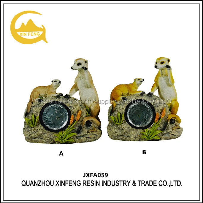 Смолы Мангуста Скульптура Открытый Свет Скульптуры