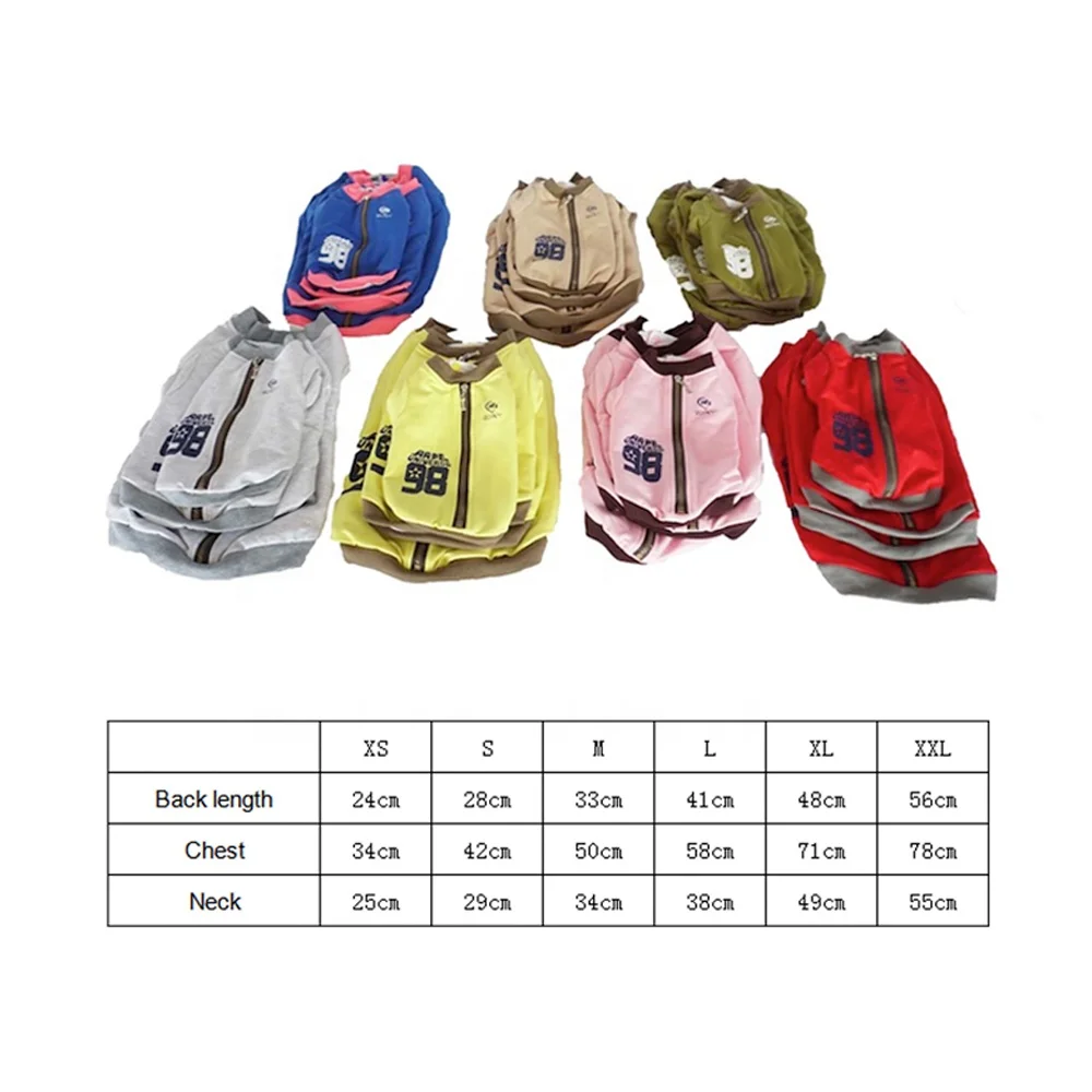 
High Quality Wholesale Stocked Knitted Custom Pet Jacket Dog Clothes With Zipper 
