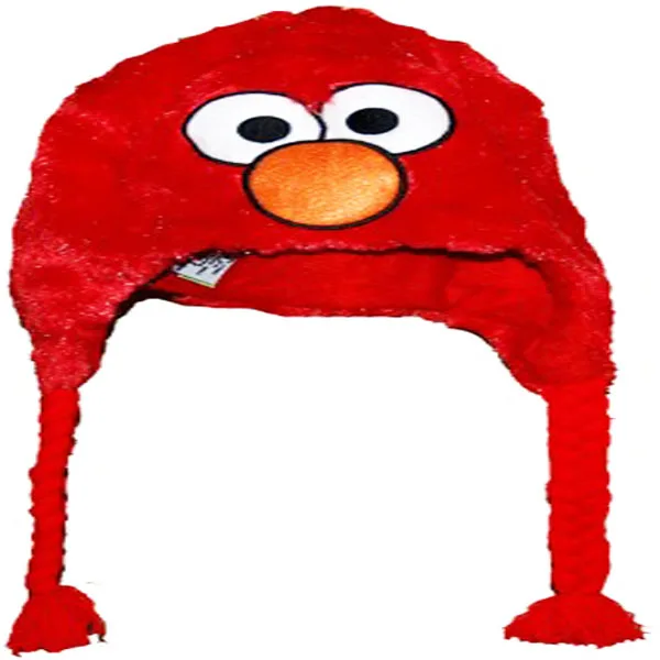 Hot sale kids and adult lovely and warm soft toy Furry Sesame Street Hats - Furry Elmo Hat