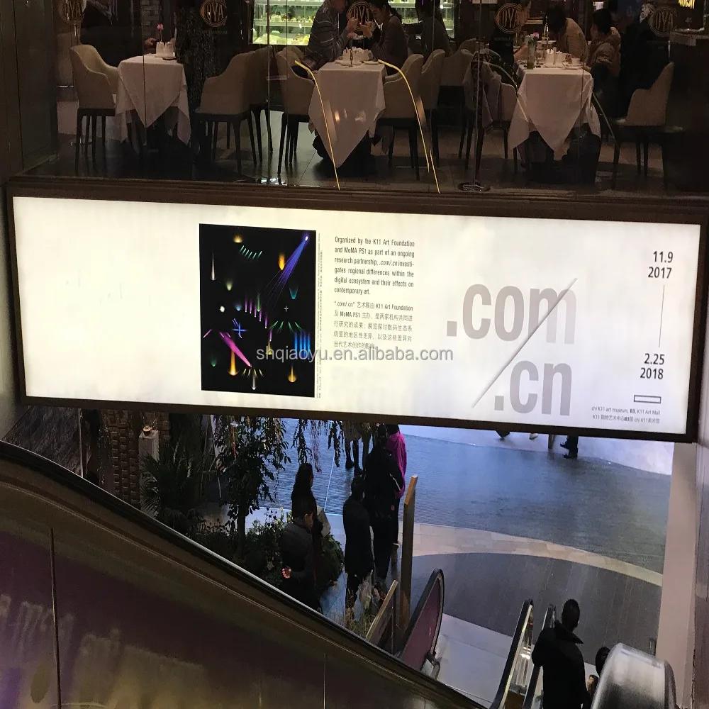 Digital Printing LED Restaurant Advertising Poster Banner For Showcase