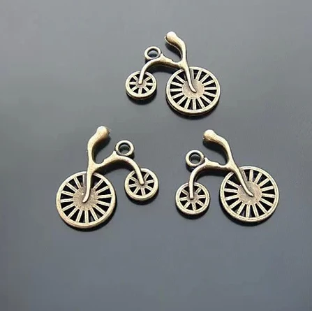 sleutel hanger 24mm vehicle penis charms antique bicycle charm
