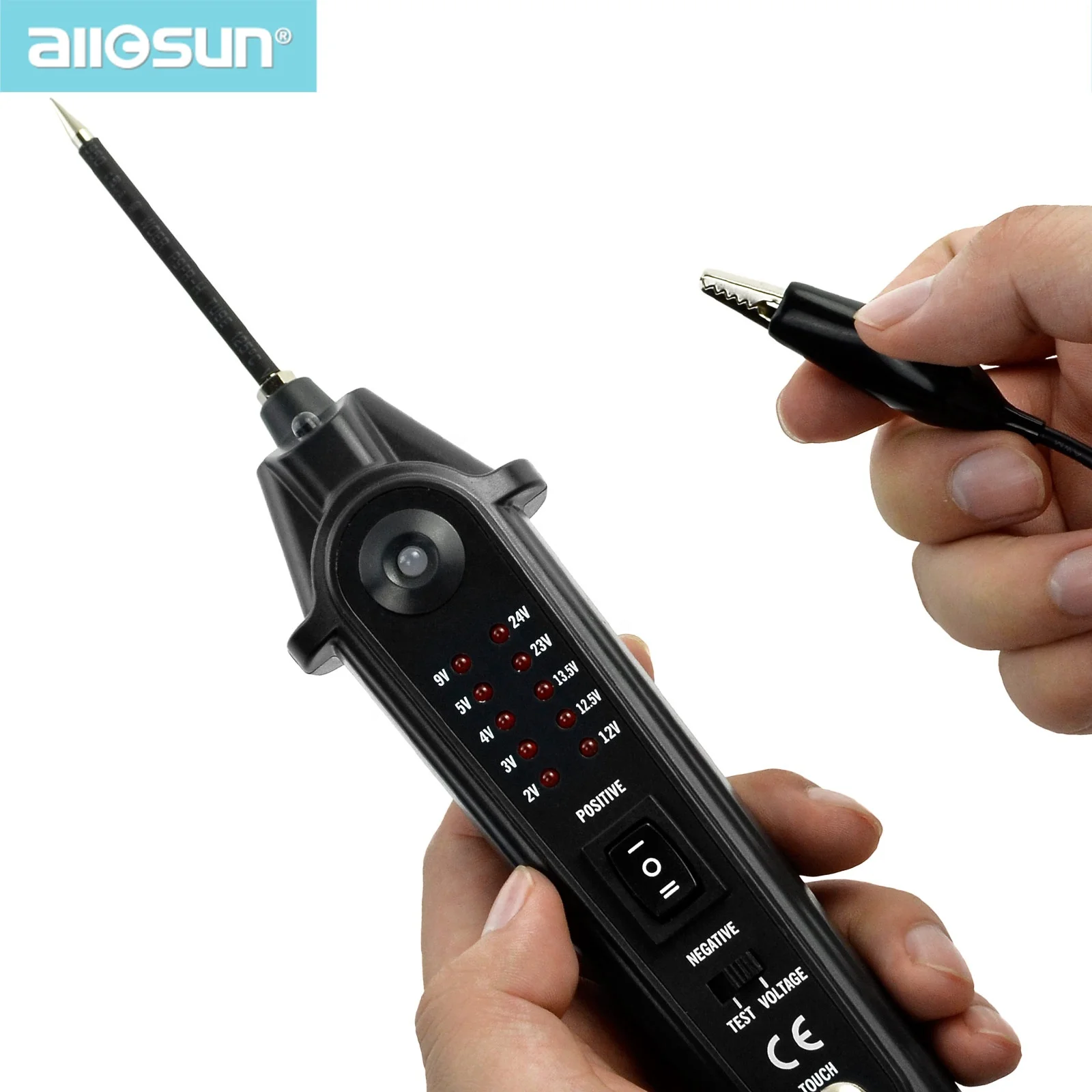 All-sun EM287 Automotive Circuit Tester Electrical System Car Voltmeter Car Electric Portable Pen Probe 5M Cable 2-24Vdc