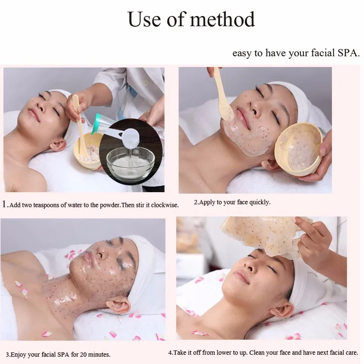 OEM Factory Soft Mask Powder Crystal Facial for Skin Moisturizing