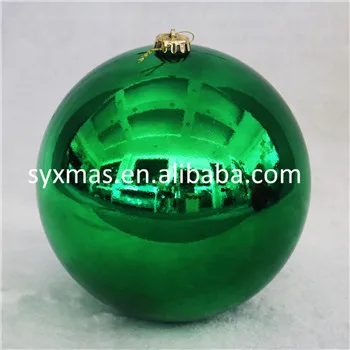 Wholesale Ready to Ship 30cm Christmas decoration shiny ball for party big plastic christmas ball Bola de navidad