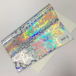Hot sale Embossed Laser Holographic PU Synthetic Leather for bags/shoes making