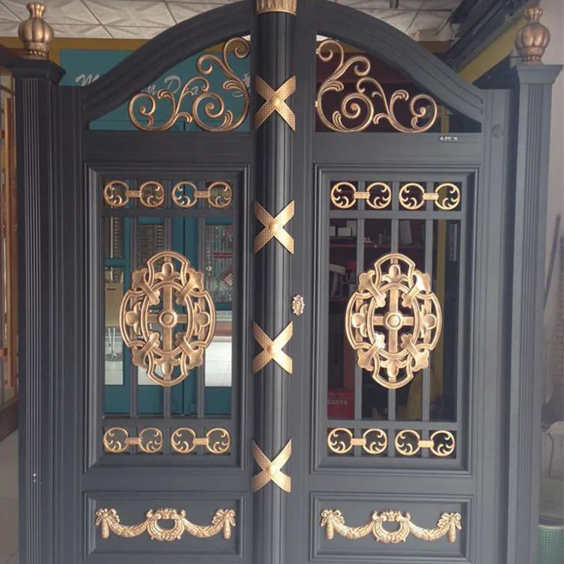 elegant wrought aluminum main gate