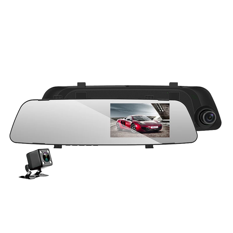 2021 4.5inch IPS Mirror dash cam Recorder car DVR Front-rear Dual Cameras Recorder cheaper
