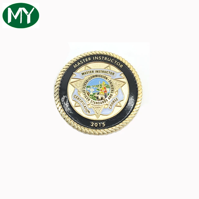 Factory free design custom antique gold challenge copy coins