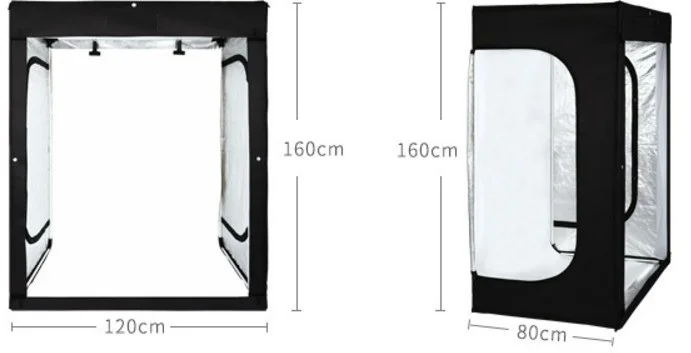 Portable photography equipment 120*80*160cm photo studio light tent kit soft box