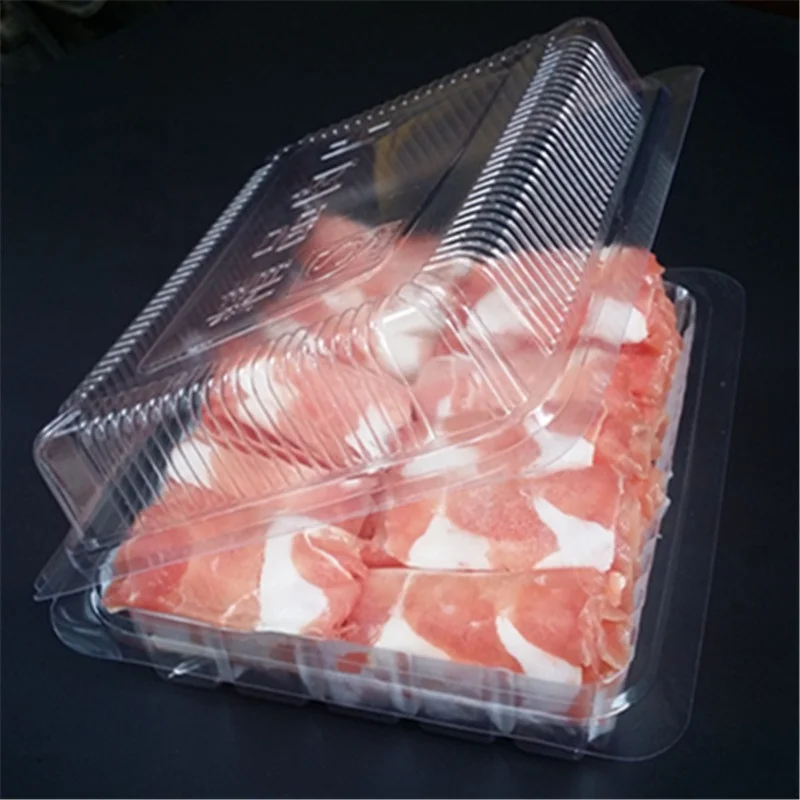 Горячая Распродажа, новая пластиковая блистерная упаковка для пищевых продуктов, свежее мясо, пластиковая раскладная коробка для говядины