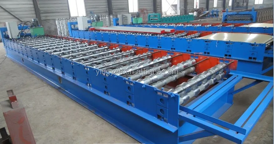 Low Price High Efficient Corrugated iron roofing sheet roll forming making machine made in stock/roll forming machine