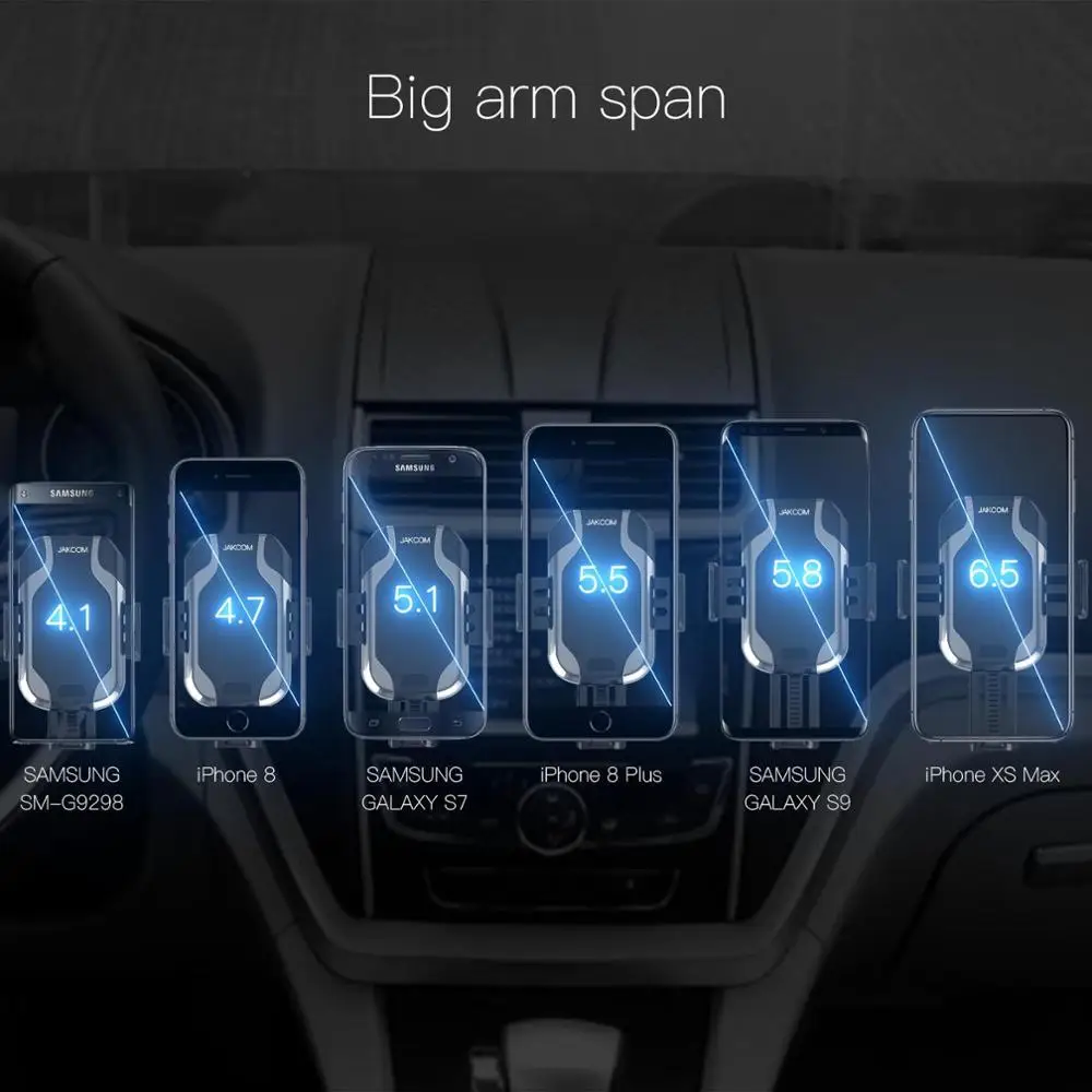 JAKCOM CH2 Smart Wireless Car Charger Holder Hot sale 2019 new arrivals cell phone accessories Wireless Charger