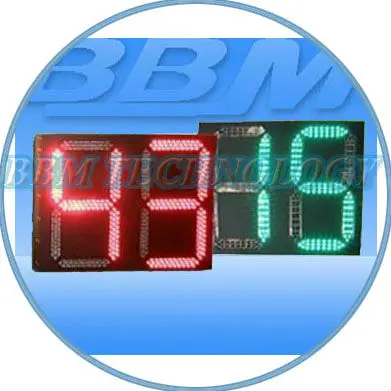 large size RG 2 digit led traffic countdown meter