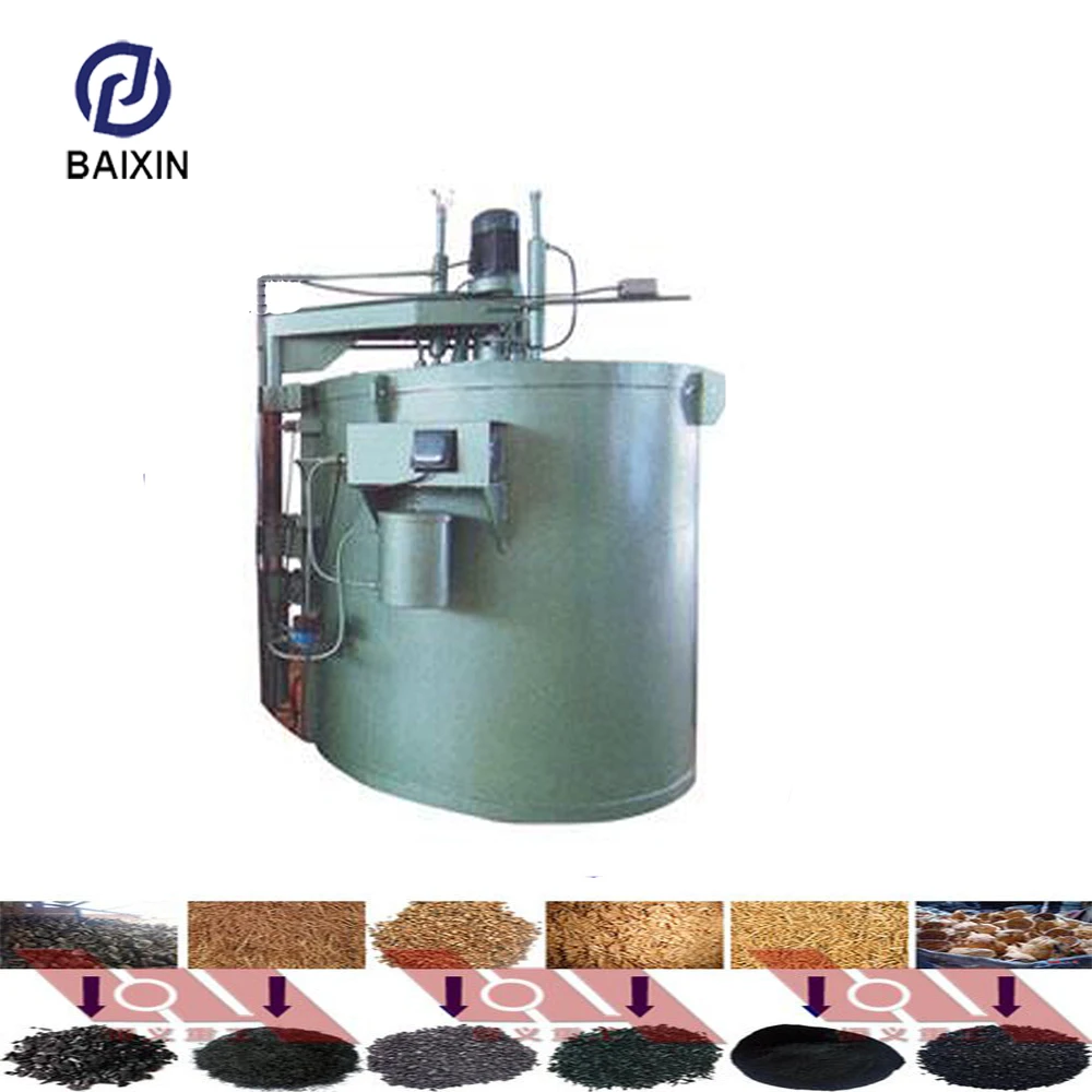 Stainless steel sawdust coconut shell wood charcoal carbonization furnace