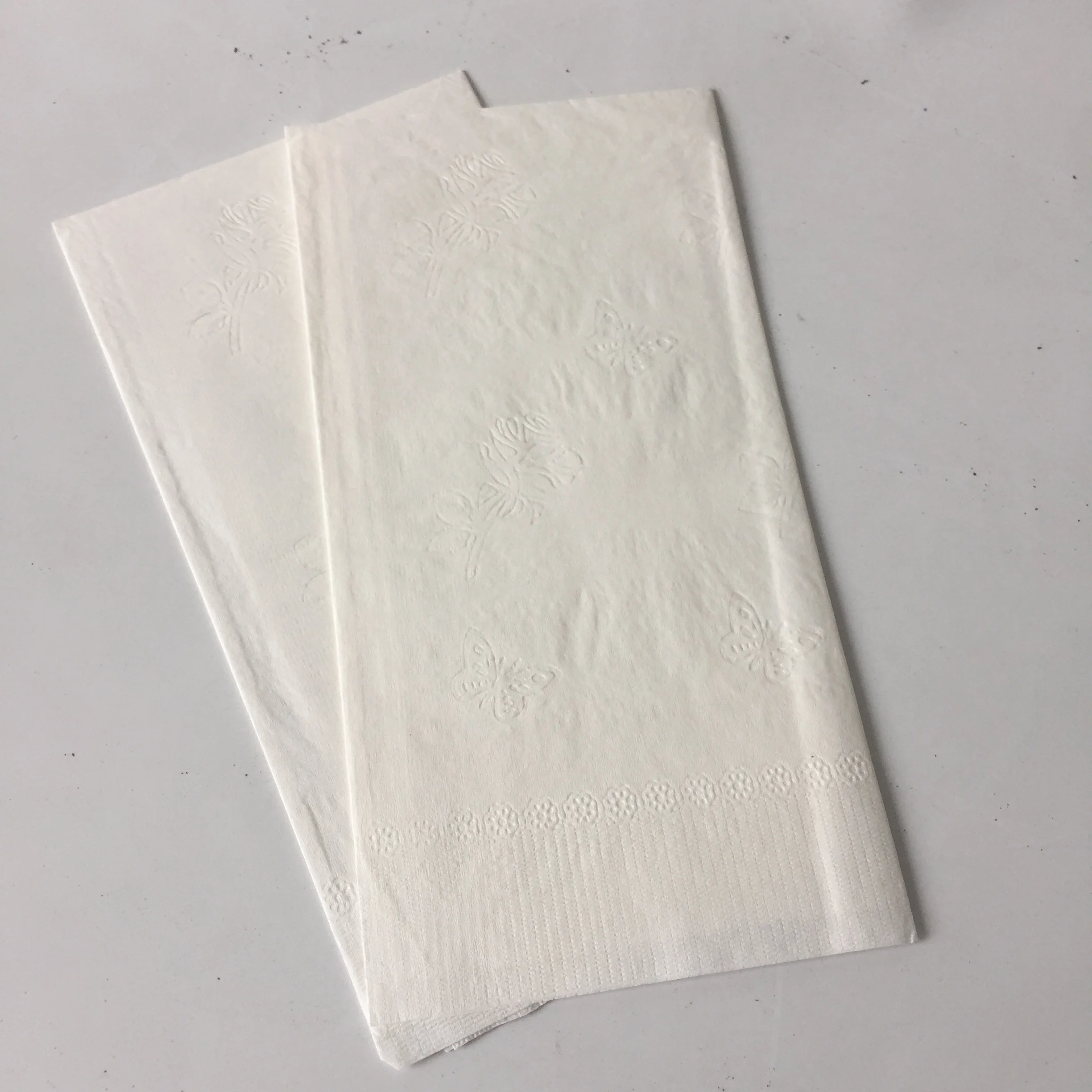 High Quality 2 Ply Paper Virgin Dinner Napkin Paper Napkins & Serviettes WHITE Virgin Wood Pulp Bag