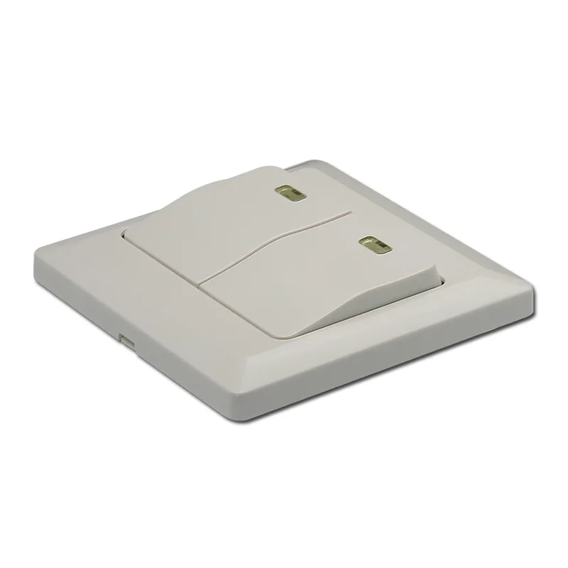 Новые электрические товары материал ПК 10A 220 В 2 банды 1 способ настенный выключатель