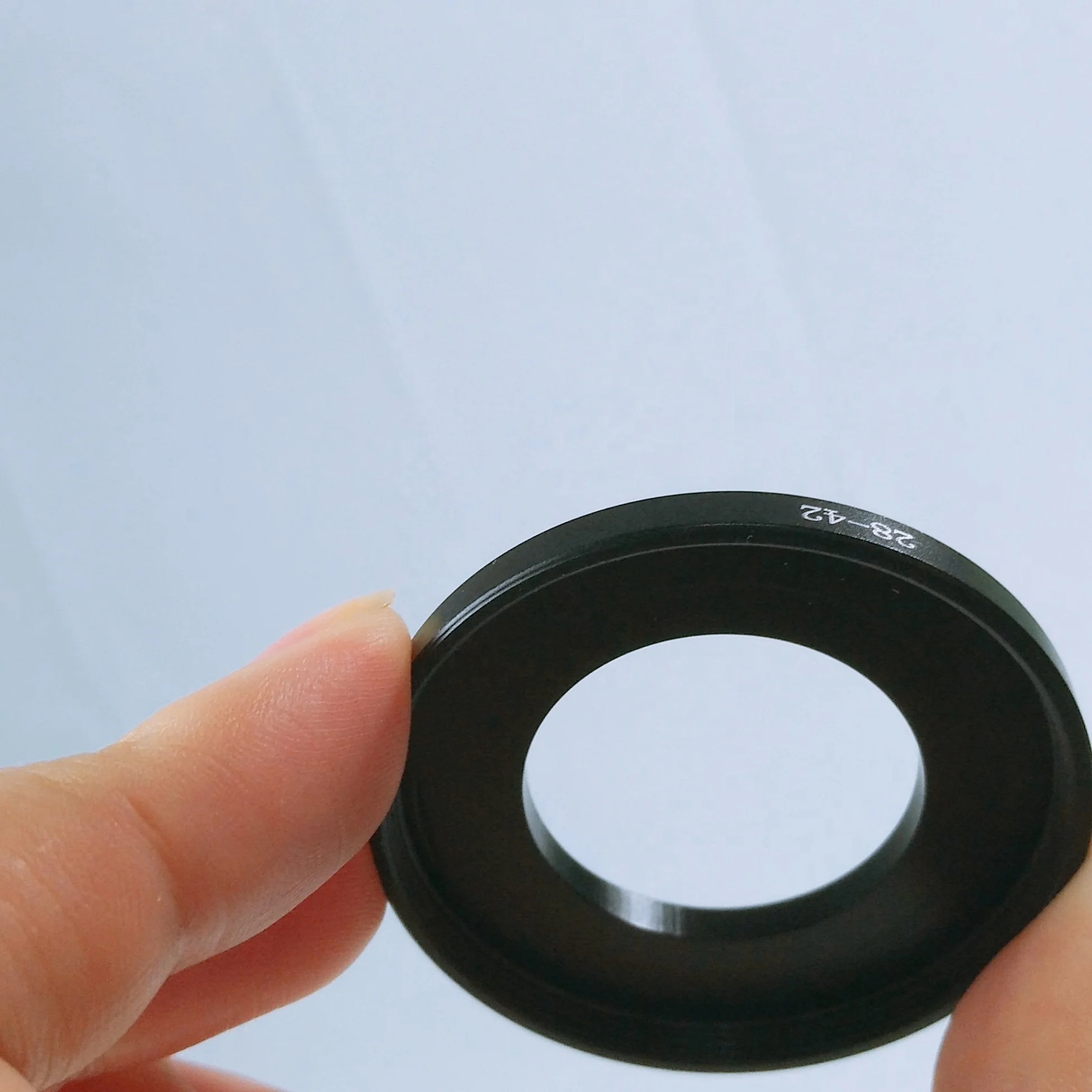 massa  digital camera accessories aluminum alloy CNC machining 28mm to 42mm step up ring from 28mm-42mm lens filter adapter ring