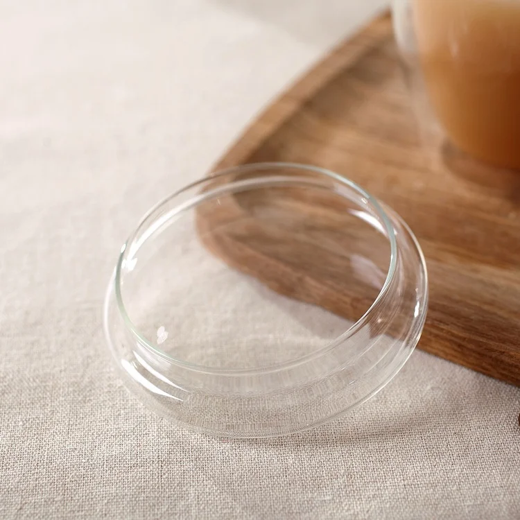 
12 18 oz clear tea latte cappuccino mugs with handle double layer glass cup 