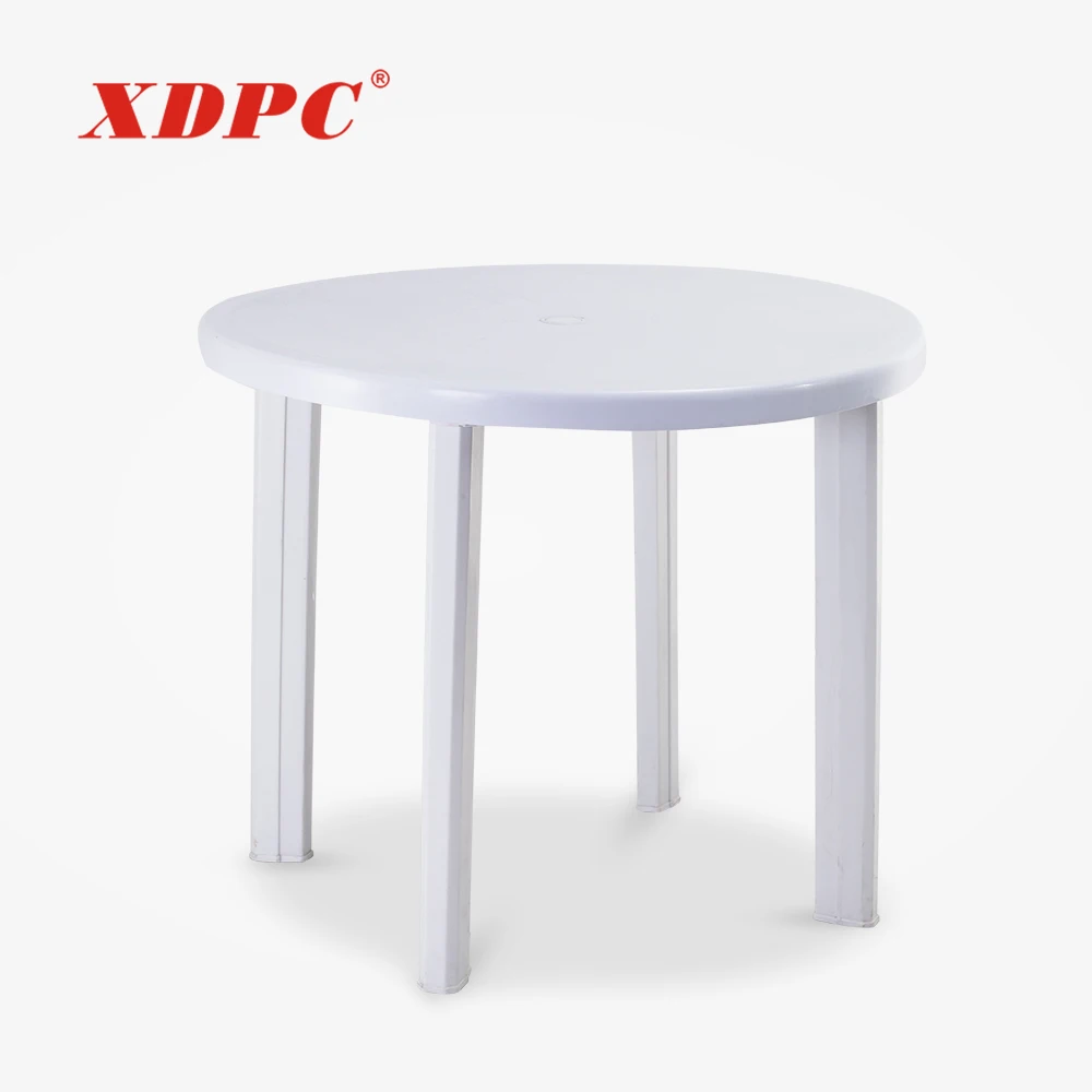 Wholesale cheap patio outdoor plastic round tea coffee table for garden