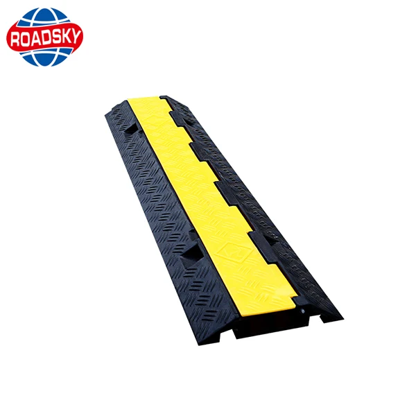 flexible rubber ramp protector 5 channel cable bridge