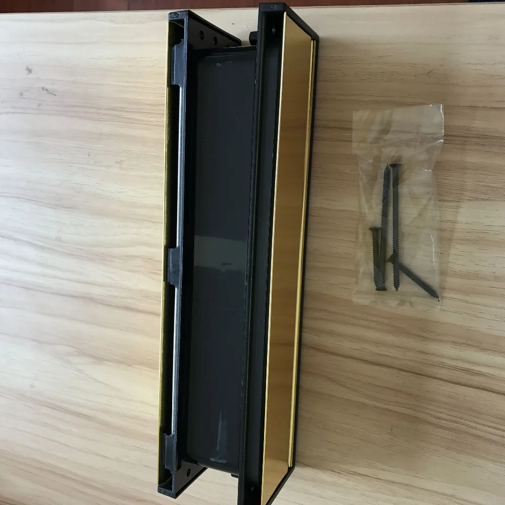 12-Inch UPVC Door Polished Letter box plate