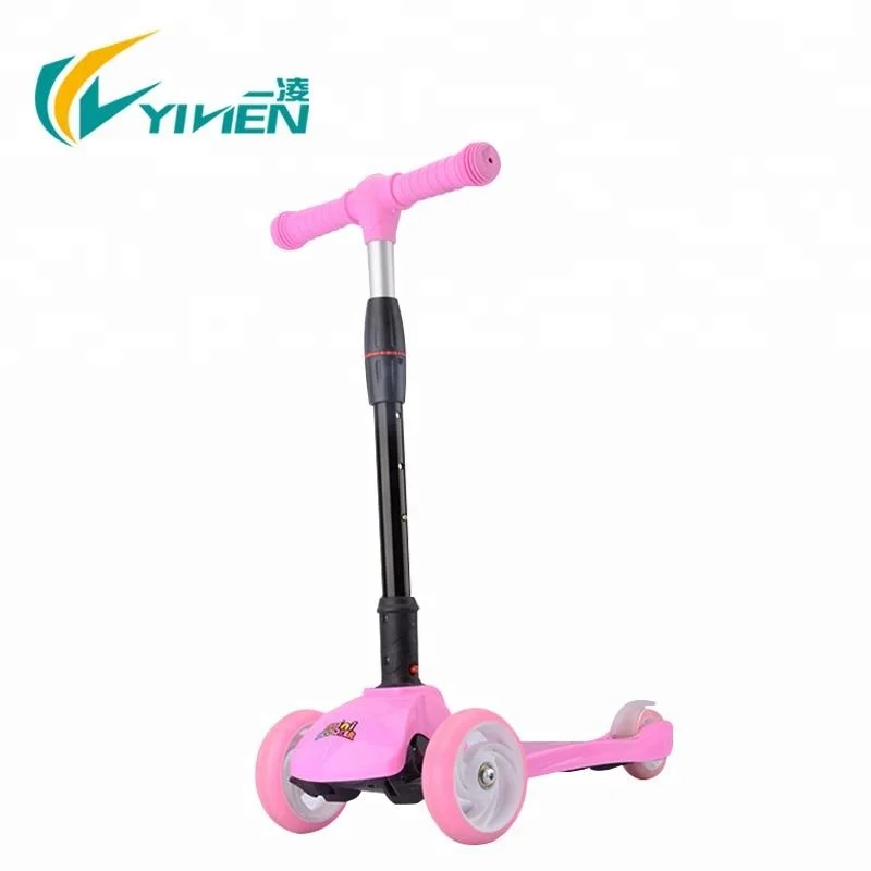 Мини-скутер детский 3 колесный самокат для детей куртка из искусственной кожи мальчиков и девочек