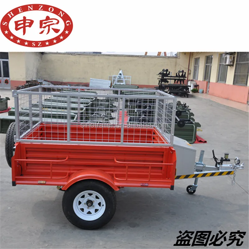 small car camping cargo box cage utility trailer for sale