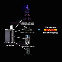 Free DHL Shipping Traje de Robot LED Stilts Walker LED Light Robot Costume Clothing event kryoman costume led disfraz de robot