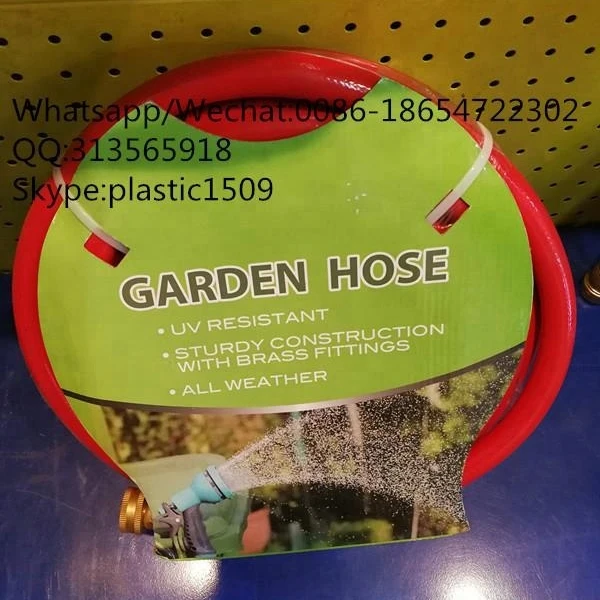 Anti Kink PVC Fiber Braided Reinforced Garden Hose with Brass Accessories