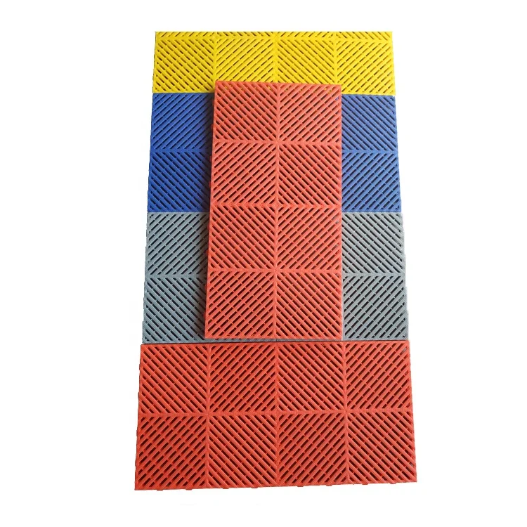 
2019 Factory direct sale floating floor dryer grating trap covering recycled plastic carpet disco mat tiles car price from china 