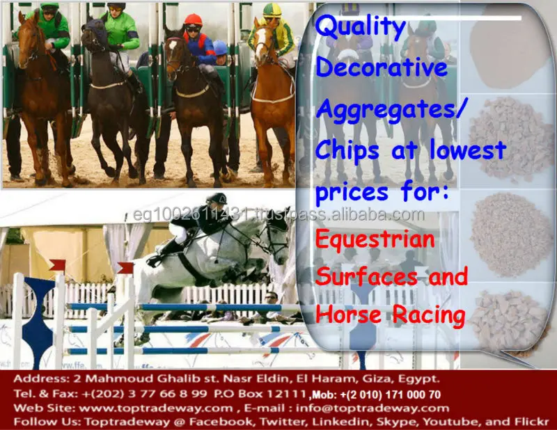 
Standardized sizes and homogeneous Aggregates / Chips 