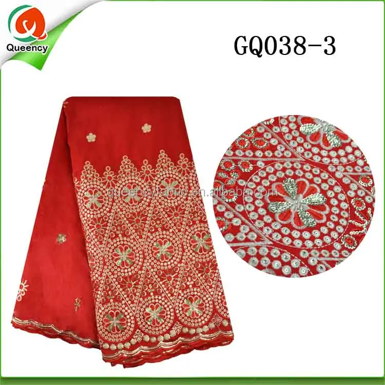 GQ063 Queency Latest Elegant India George Wrappers African George Fabric for Wedding and Party