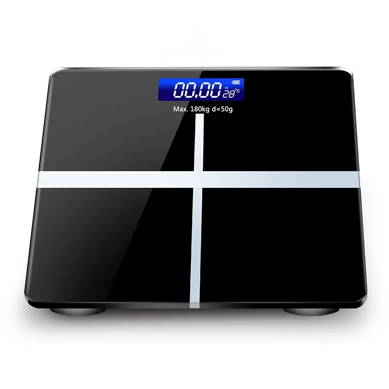 6mm Tempered Glass 180kg household  digital bathroom scale