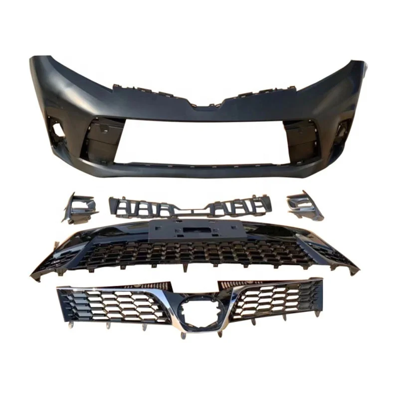 Very Durable Sienna Body Kits Front and Rear Bumper Body Kit For Toyota 2018