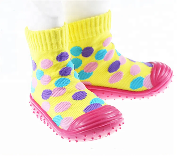 Wholesale Rubber Bottom Socks Baby Shoe Socks With Rubber Sole