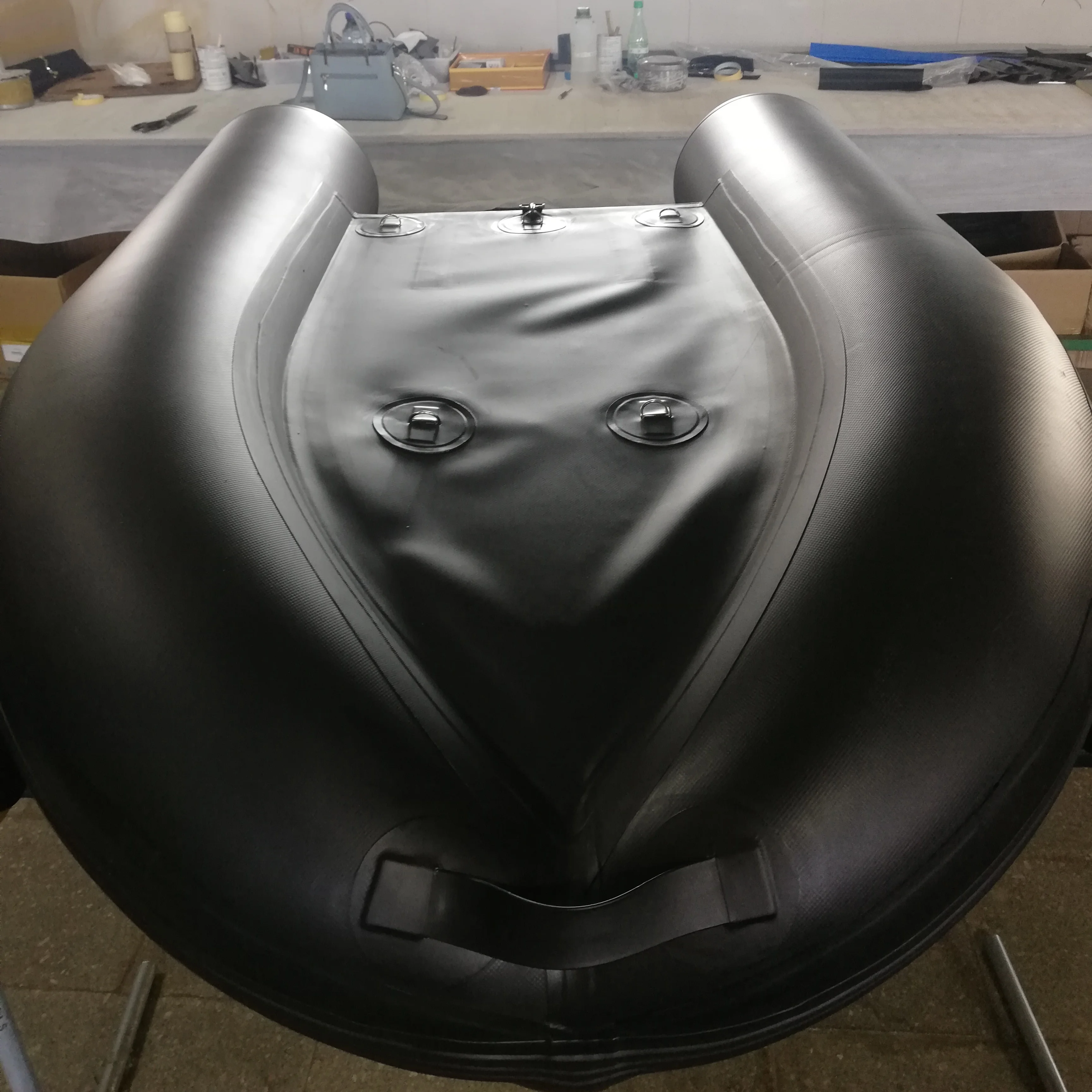 made in China PVC material float tube black color inflatable fly fishing belly boat for sale