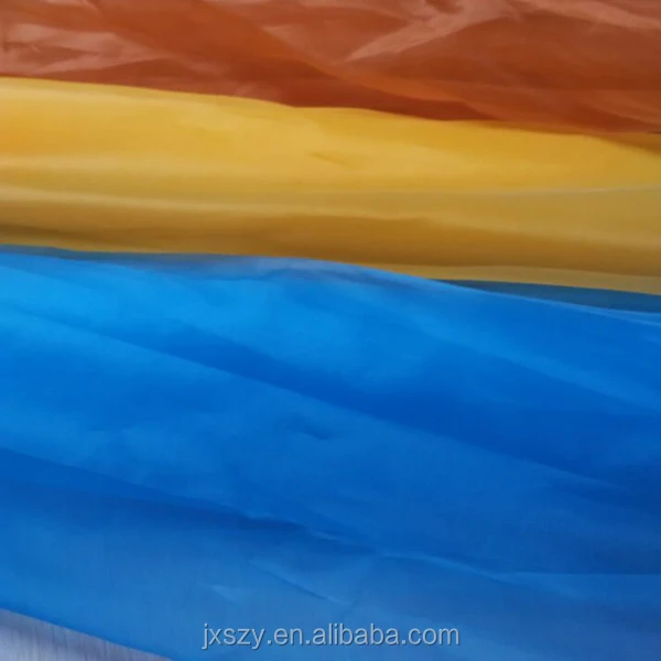 100%silk organza gauze for dress silk fabric organza fabric