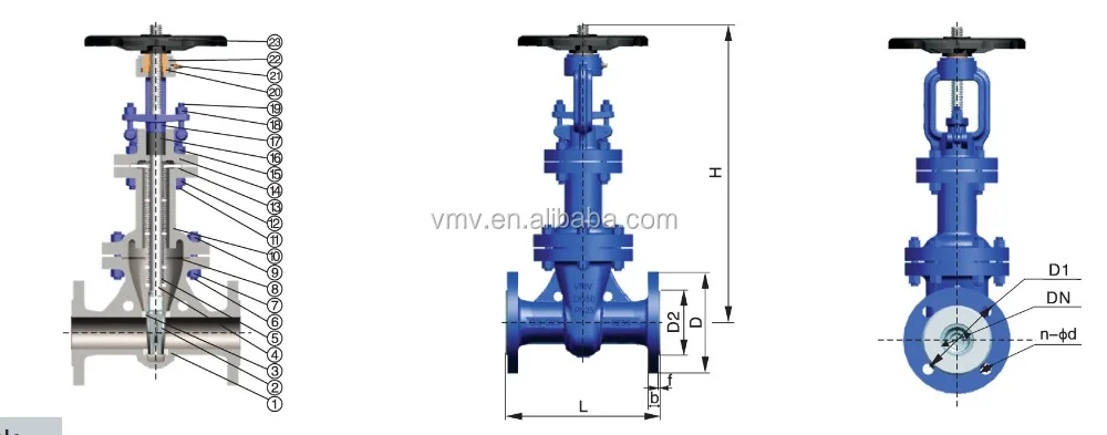 China Manufacturer DIN Flanged WCB Body Bellows Seal Globe Valve For water system